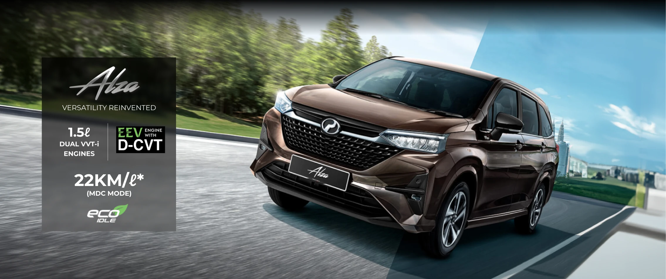 Perodua Alza 2026, MPV kompak dengan reka bentuk moden, grill depan tajam, dan lampu utama berbentuk angular