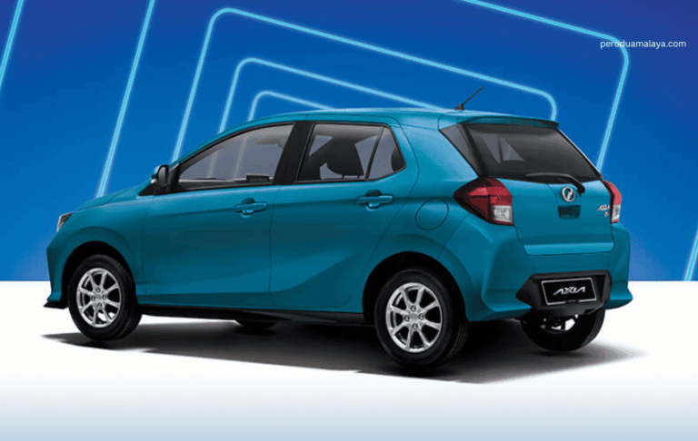 Perodua Axia dari pandangan sisi, kereta kompak jimat minyak dan mampu milik