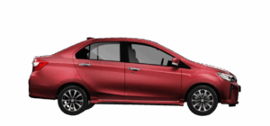 Perodua Bezza dalam warna Garnet Red