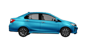 Perodua Bezza dalam warna Ocean Blue