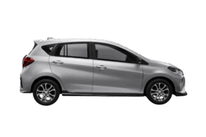 Perodua Myvi dalam warna Glittering Silver