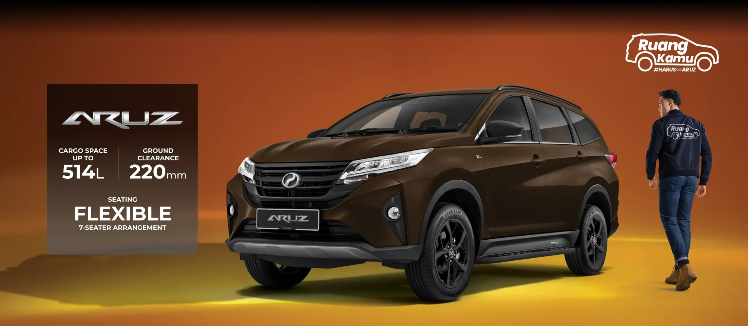 Perodua Aruz 2026 SUV 7 seater lasak dan sesuai dengan kegunaan keluarga