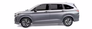 Perodua Alza dalam warna silver