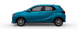 Perodua Axia dalam warna biru