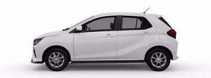 Perodua Axia dalam warna putih