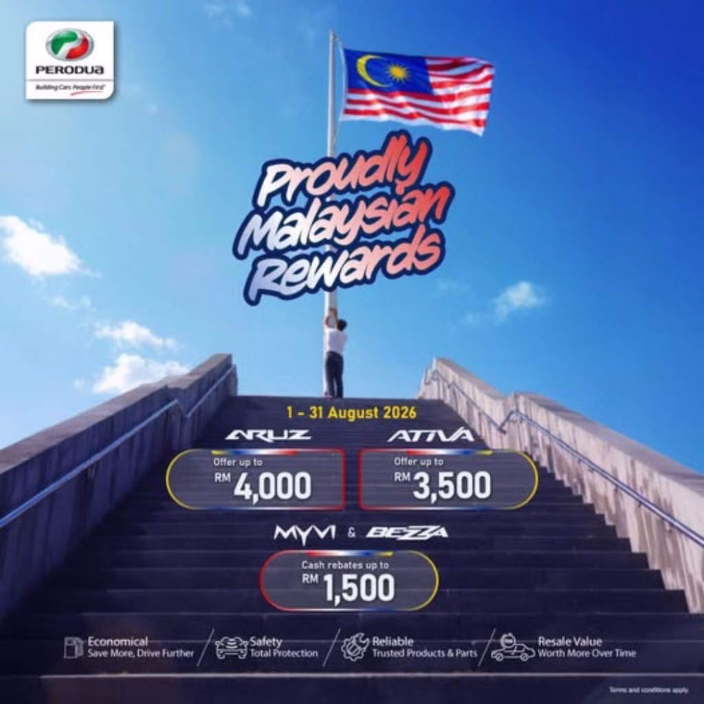 Promosi Perodua Merdeka bulan Ogos dengan tawaran menarik